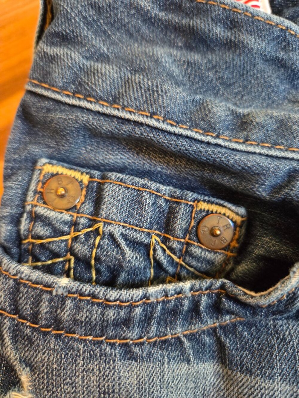 True Religion Cutoff Jean Shorts Size 26 - Picture 4 of 9
